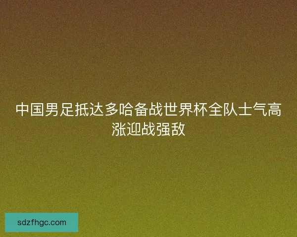 中国男足抵达多哈备战世界杯全队士气高涨迎战强敌